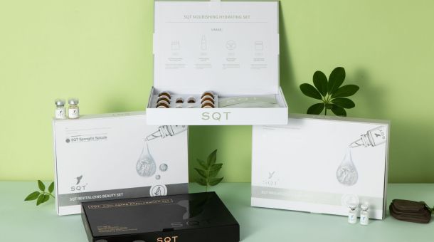 SQT Hautpflege-Sets – Revitalizing Beauty Set, Nourishing Hydrating Set, Resurfacing Set und Anti-Aging Rejuvenation Set.
